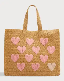 Be Mine Tote Sand/Coral