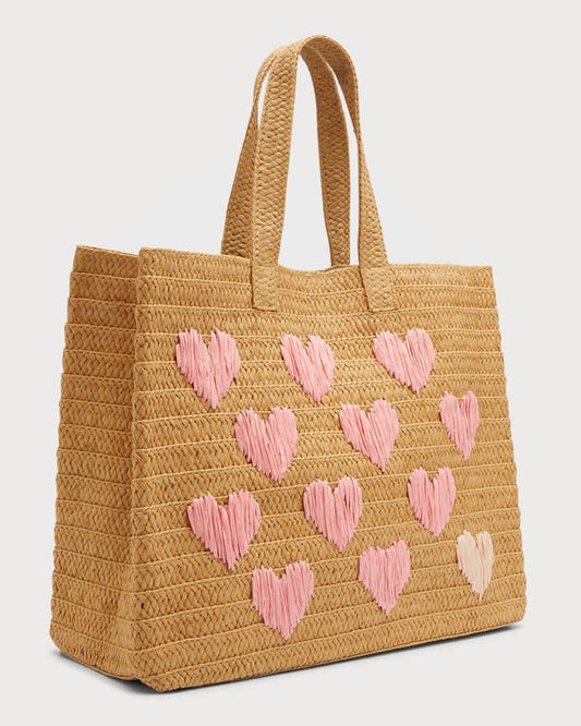 Be Mine Tote Sand/Coral