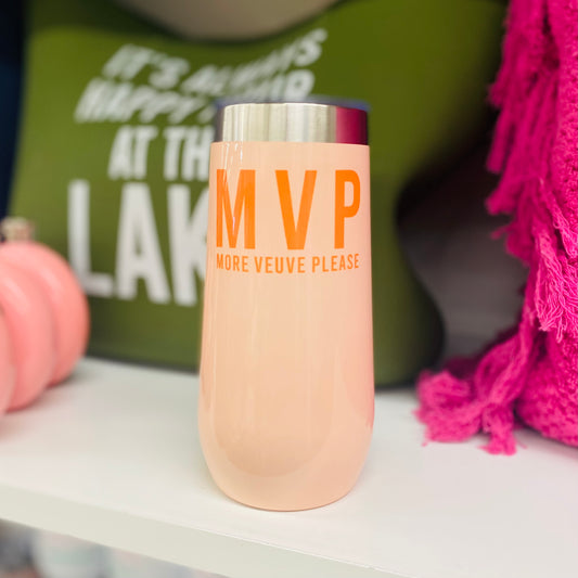MVP More Veuve Please Stainless Champagne Glass