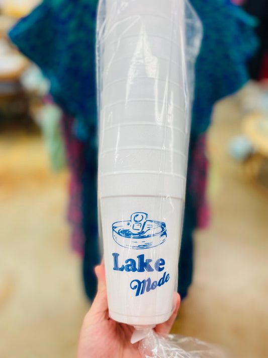 Lake Mode Sleeve of 10 Styrofoam Cups