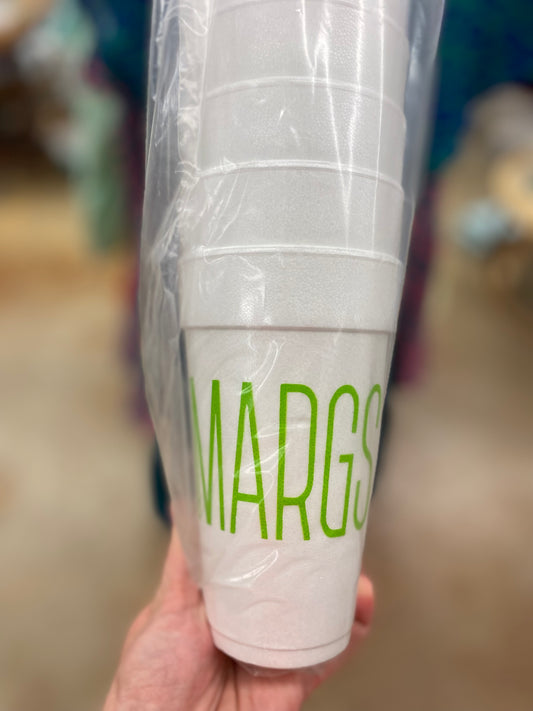 MARGS Sleeve of 10 Styrofoam Cups