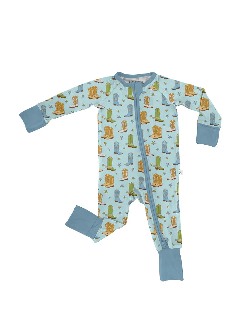 Blue Boots Zipper PJs