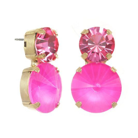 MAEGAN EARRINGS IN ELECTRIC PINK