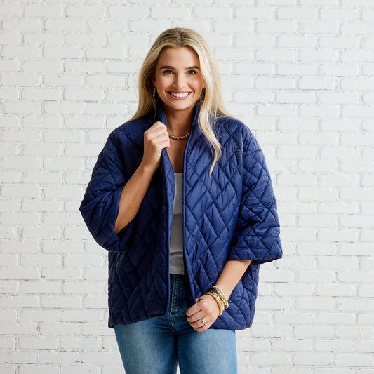 Penny Puffer Jacket-Midnight