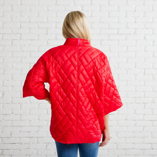 Penny Puffer Jacket-Red