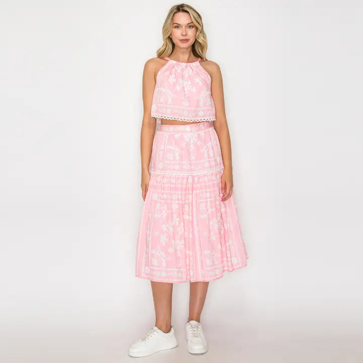 Look at Me Pink Skirt Set