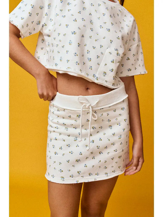 Floral Dreams Crop Top & Skorts Set