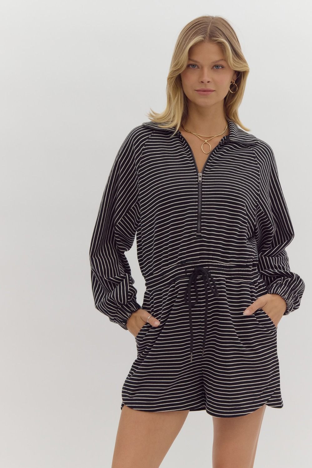 Cozy Stripe Romper